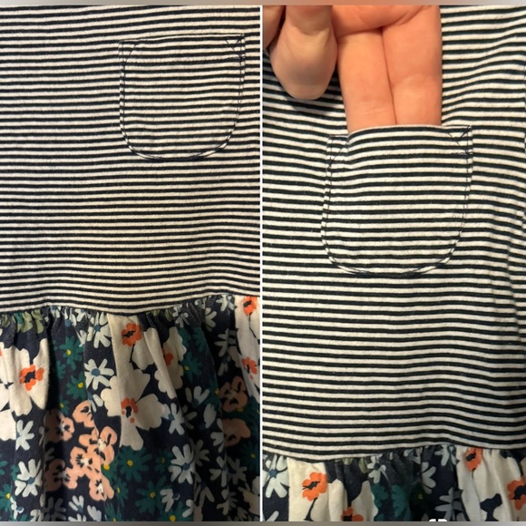 Carter’s 3T Stripes and Flowers Dress - Picture 3 of 6
